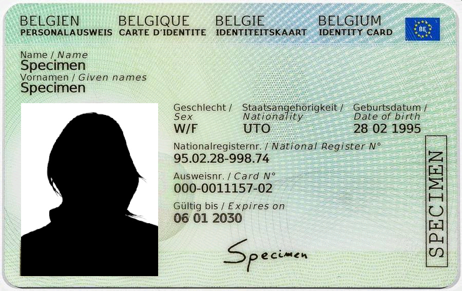 Tenant identity card in Belgium